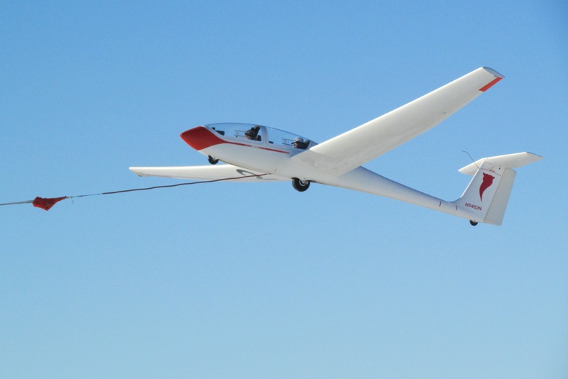 Jer/ E. and Howie S. winch takeoff in the Grob, New Years Day 2016